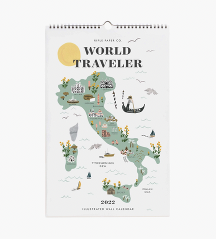 Rifle Paper Co. 2022 World Traveler Calendar