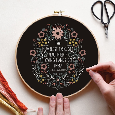 Humblest Task Embroidery Sampler by Gingiber