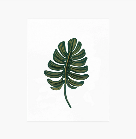 Rifle Paper Co. Monstera Leaf Print (8x10)