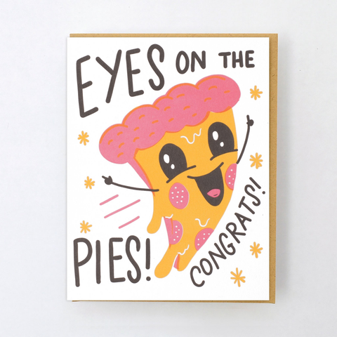 Hello Lucky Eyes on the Pies Card