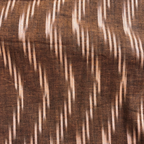 Cotton Handloom Ikat Zig Zag Copper/Sherbert 43”
